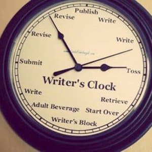 writers clock by Linda Rohrbough