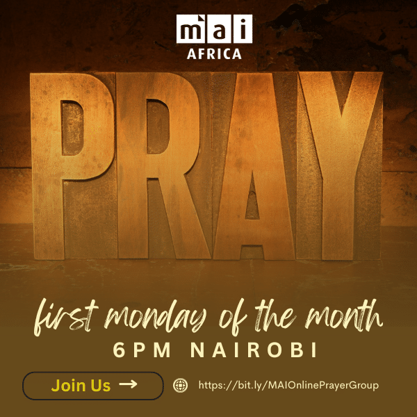 Online Prayer Group. First Monday of the Month. 6 p.m. Nairobi. Join us at https://bit.ly/MAIOnlinePrayerGroup